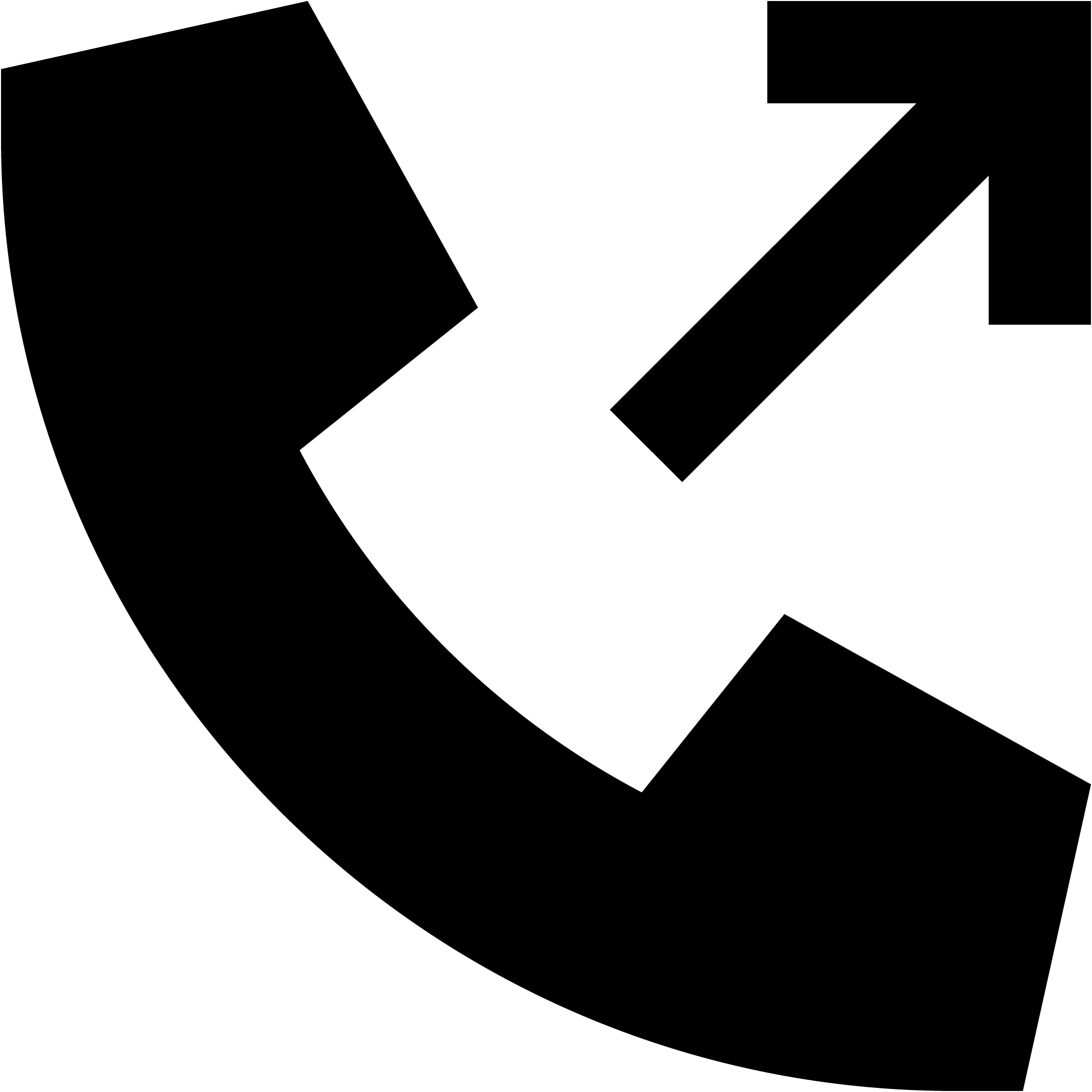 Image of a phone with a arrow up
